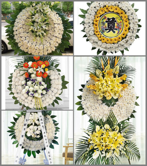 山东青岛黄岛区琅琊镇周家河村花圈速递